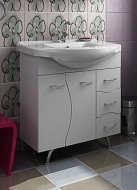 Мебель для ванной ORIO Диана 75, тумба с раковиной (белый)