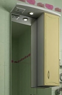Мебель для ванной ORIO стиль 55, зеркало со шкафчиком (белый, бежевый)