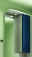 Мебель для ванной ORIO стиль 55, зеркало со шкафчиком (белый, синий)