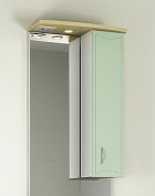 Мебель для ванной ORIO стиль 55, зеркало со шкафчиком (белый, фисташка)