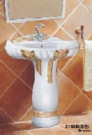Раковина LAGURATY 2159B brown с пьедесталом